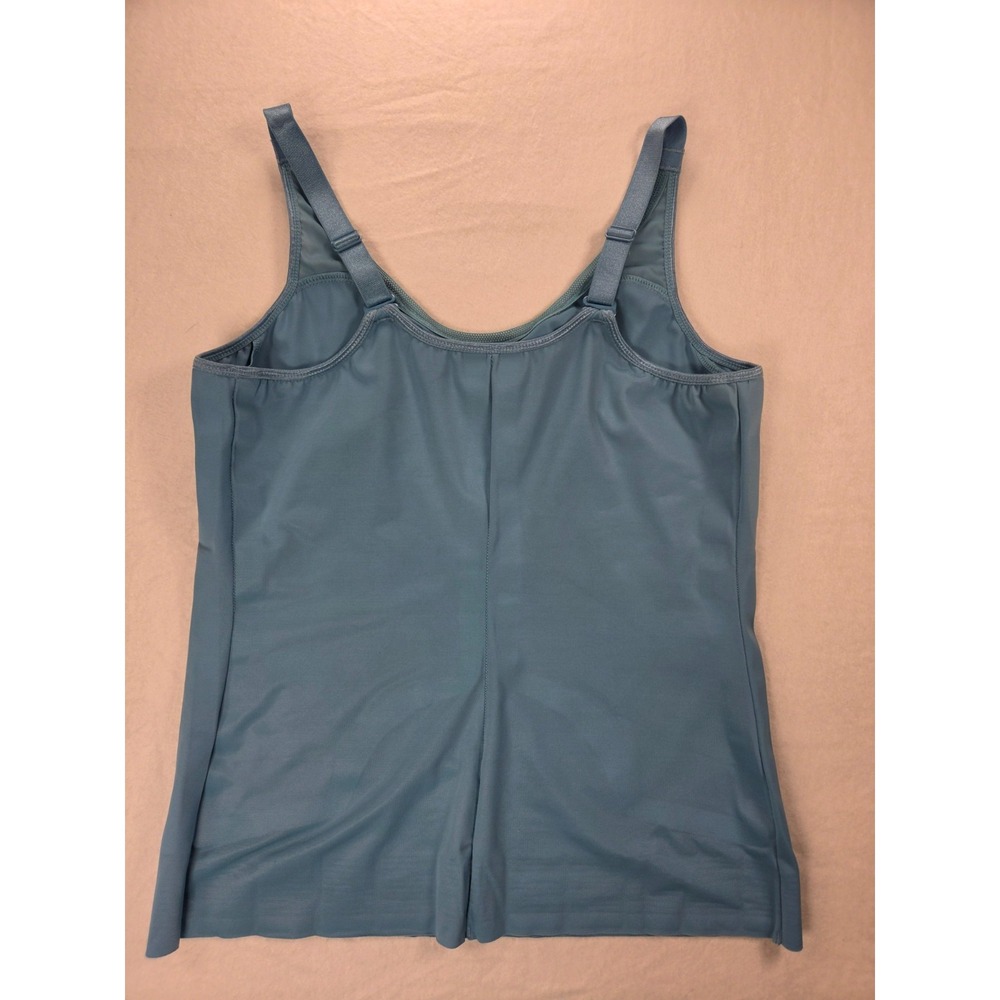 Ruby Ribbon Heritage Sheer Cami #1806 Size 40 Wireless Compression Camisole Teal - Picture 2 of 4